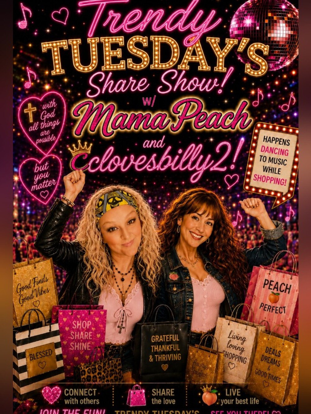 🍑💃 Trendy Tuesday With Mama Peach And WINNER Cclovesbilly2 Share show